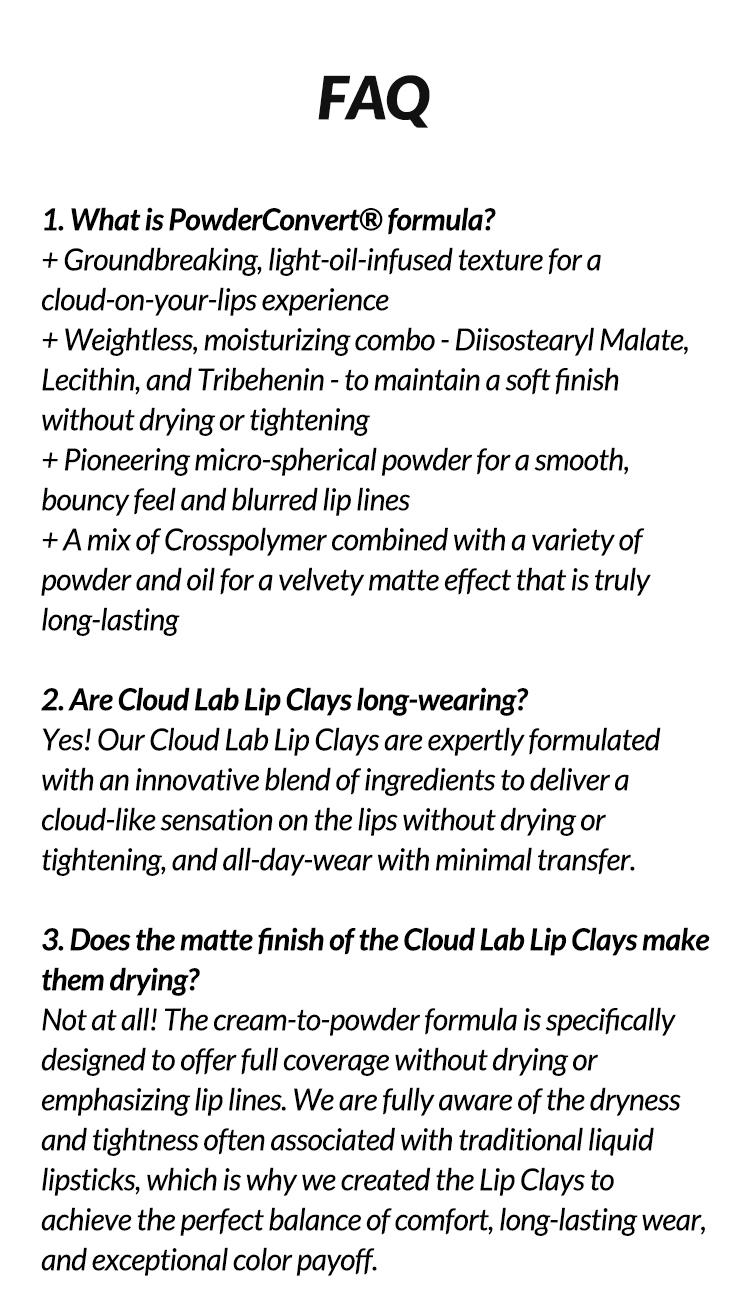 Kaleidos Cloud Lab Lip Clay - Gothic Shades | Velvety Matte, Lightweight & Long-Lasting, Rich & Buildable Color, Rave Makeup, Festival Makeup, Cosmetic Gift, Lipstick