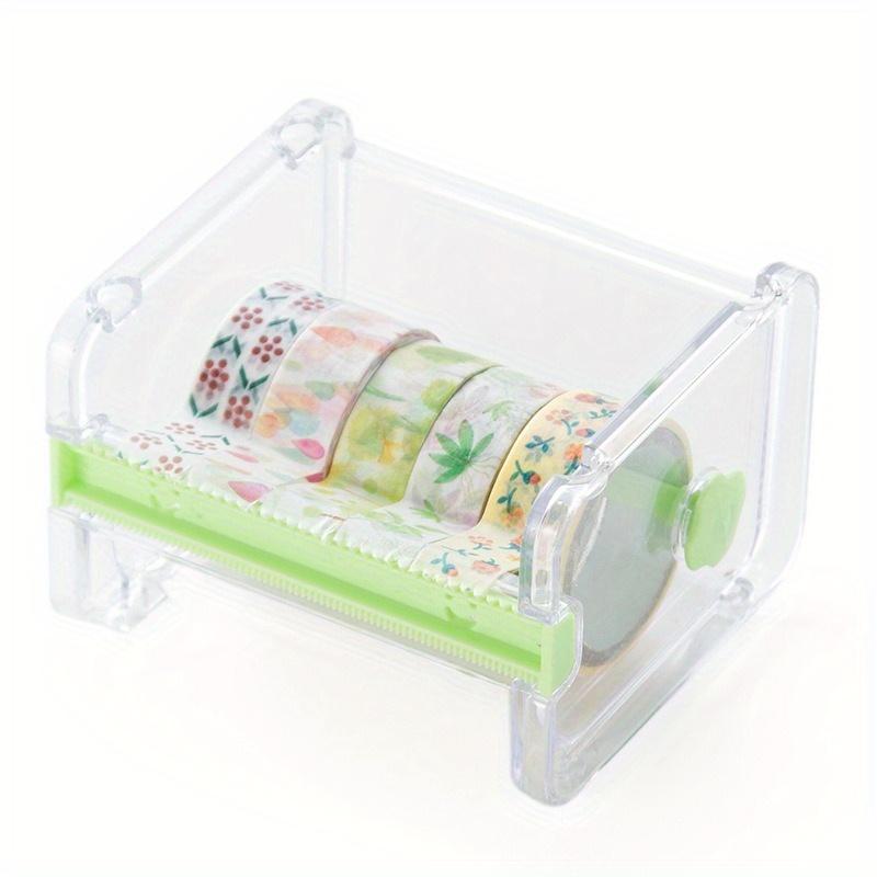 Creative Washi Tape Cutter Set: The Perfect Stationery Tool for Students - Transparent Tape Holder, Tape Dispenser & More!