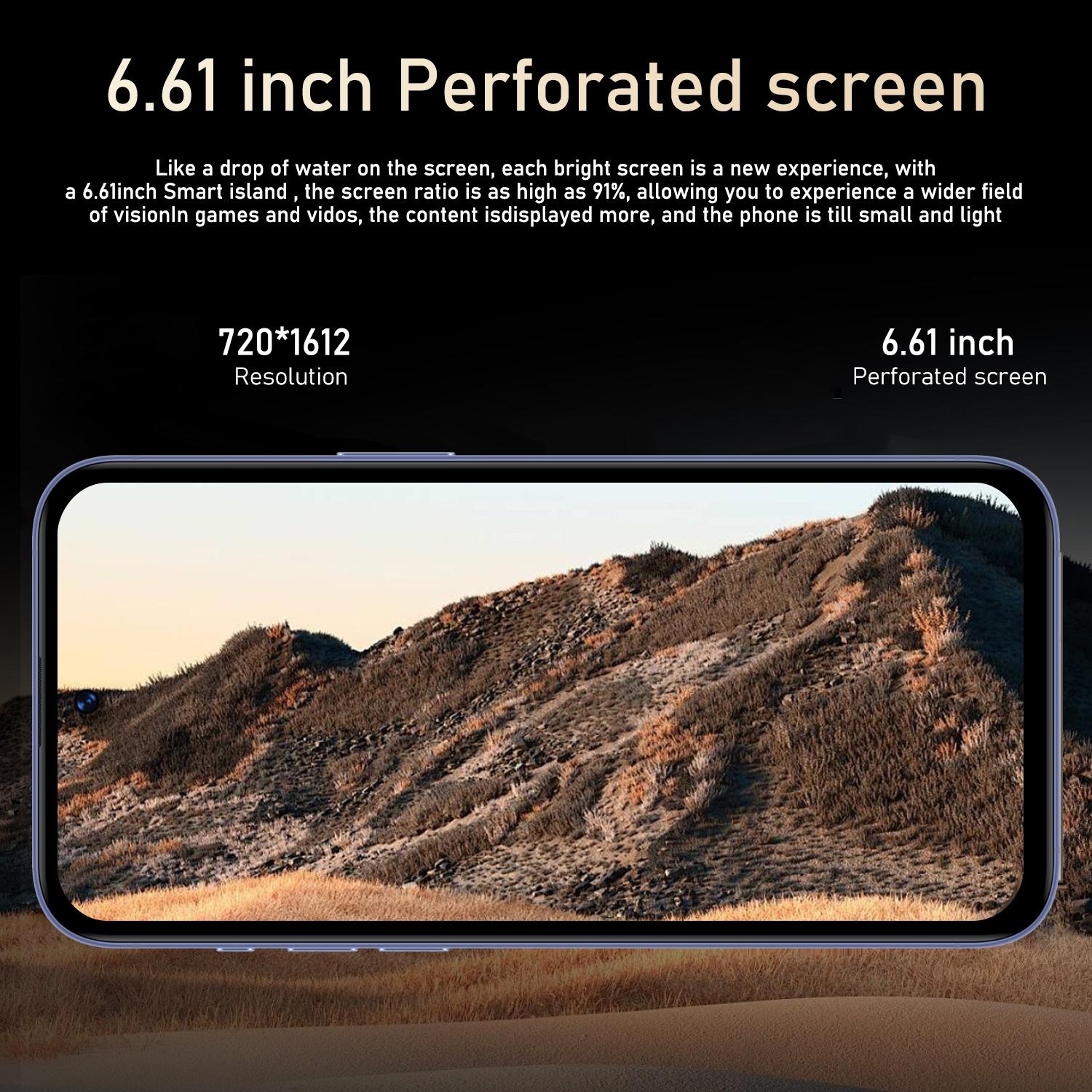 FUFFI M17 Pro Smartphone, 6.61" HD Display, 3GB RAM + 64GB ROM, 3500mAh Battery, 5MP+13MP Dual Camera, Dual SIM, GPS, Metal Frame, Android 10.0
