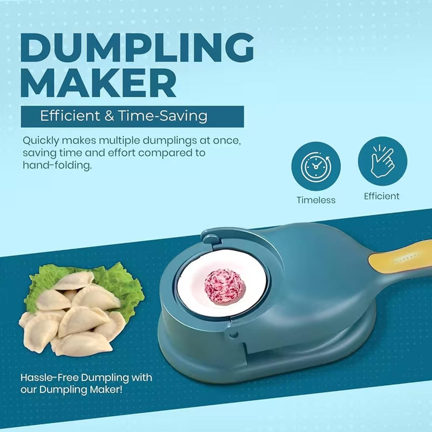 Two-In-One Fully Automatic Manual Dumpling Wrapper Machine, Home Use Dumpling Mold, Dual-Use Design, Easy and Fast Dough Wrapping, Dumpling Maker