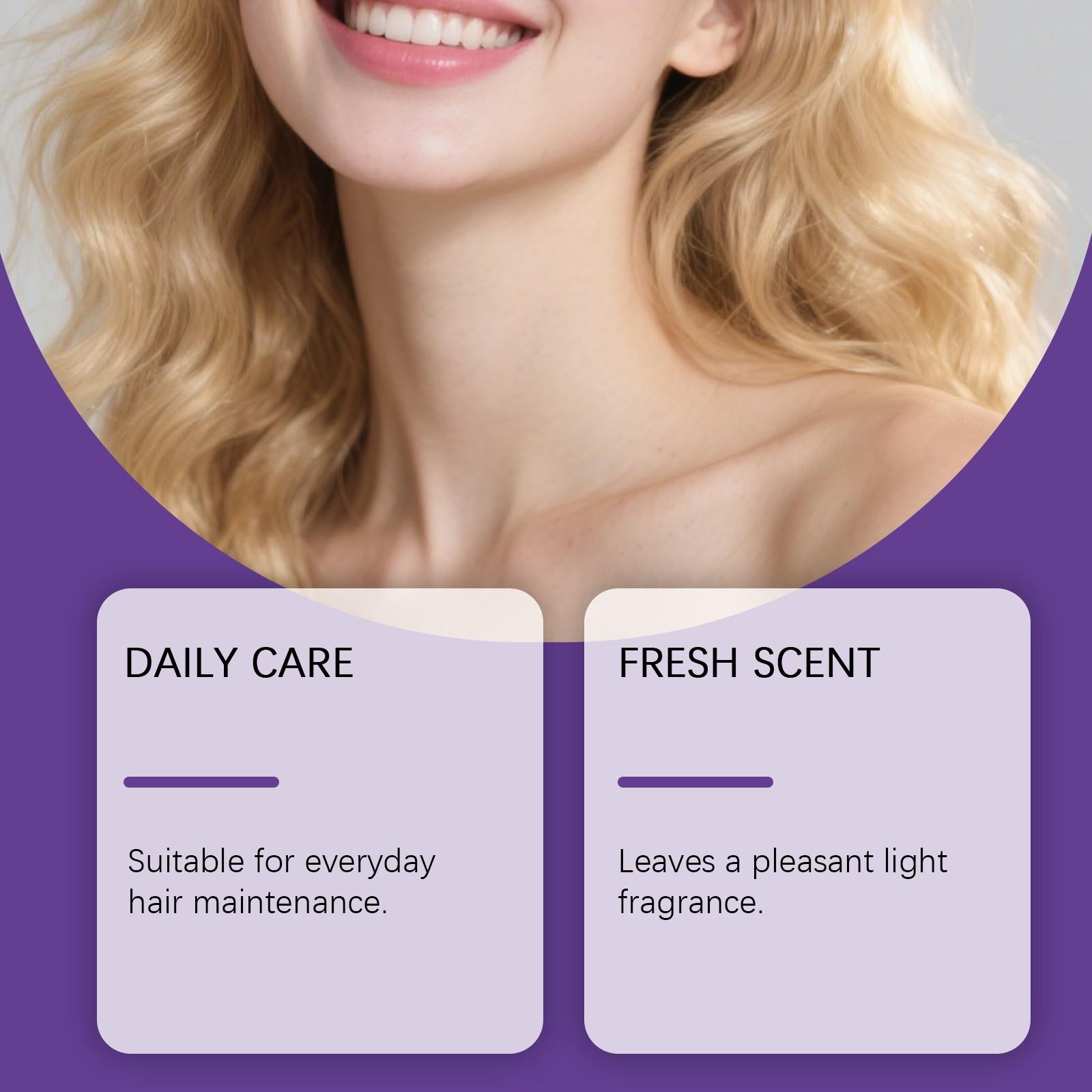 Rosemary Hair Essence Spray, Glossy Moisturizing Hair Care, Smooth and Voluminous, No-Rinse Nutrient Liquid Treatment