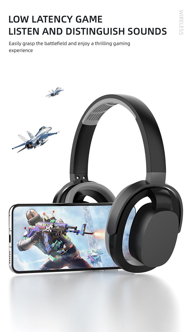 PAXA ZW-083 Headset Bluetooth Headphones，Hollow Earphone Design,Outstanding Acoustic Performance Balance Technology,  Low-Latency Sound Image Synchronization, Bluetooth 5.4 Stable Version, 30-Hour Battery Life, Suitable For Work Or Outdoor Activities.