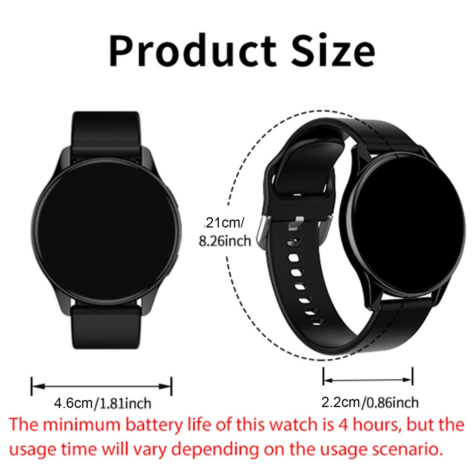 Smart Watch with Wireless Calling, Multi-Sport Modes, Call & Message Alerts, Custom Wallpaper, Compatible with iOS/android, Wireless Smartwatch