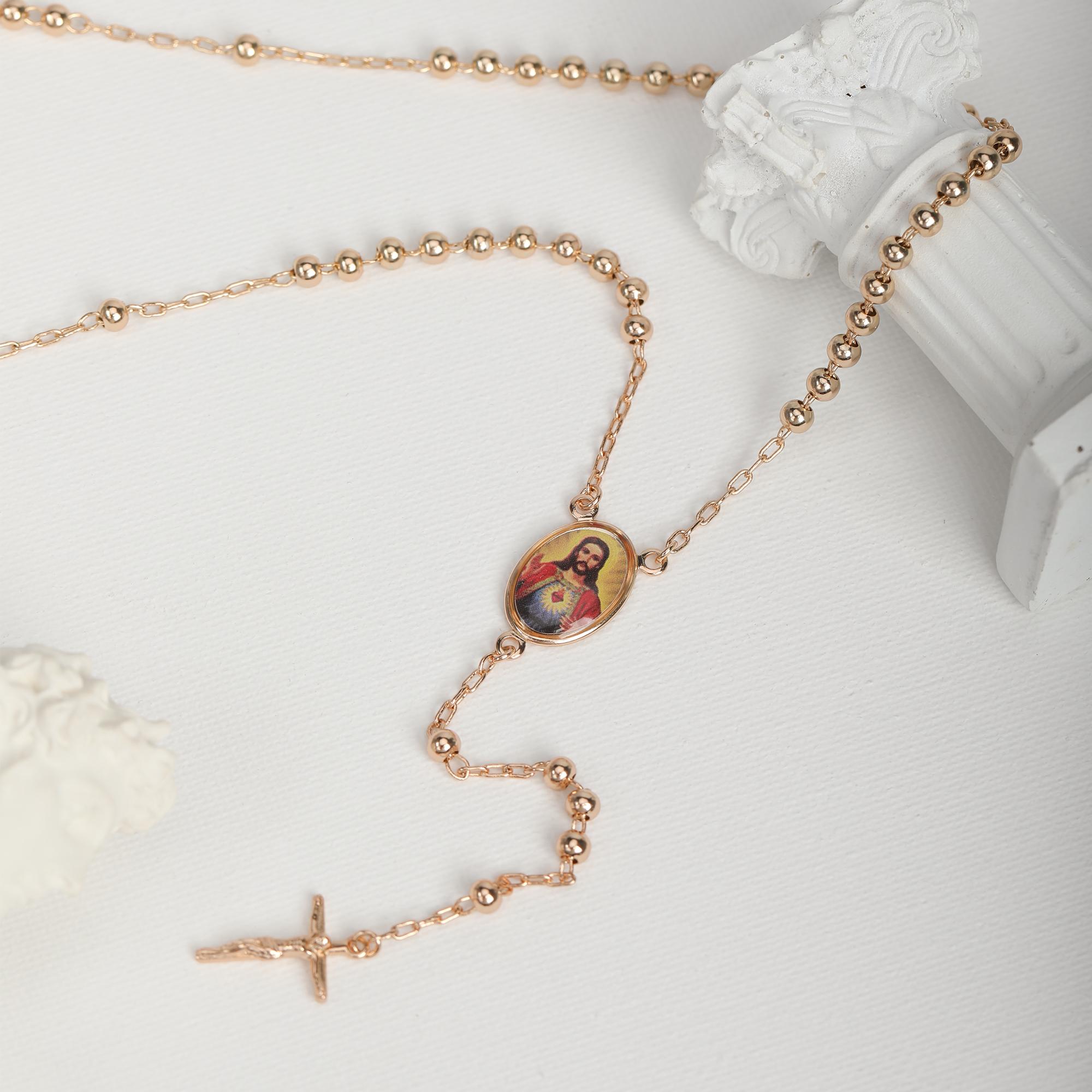 Mytys Long Necklace Maria and Jesus Daily Luxury Jewelry Chain