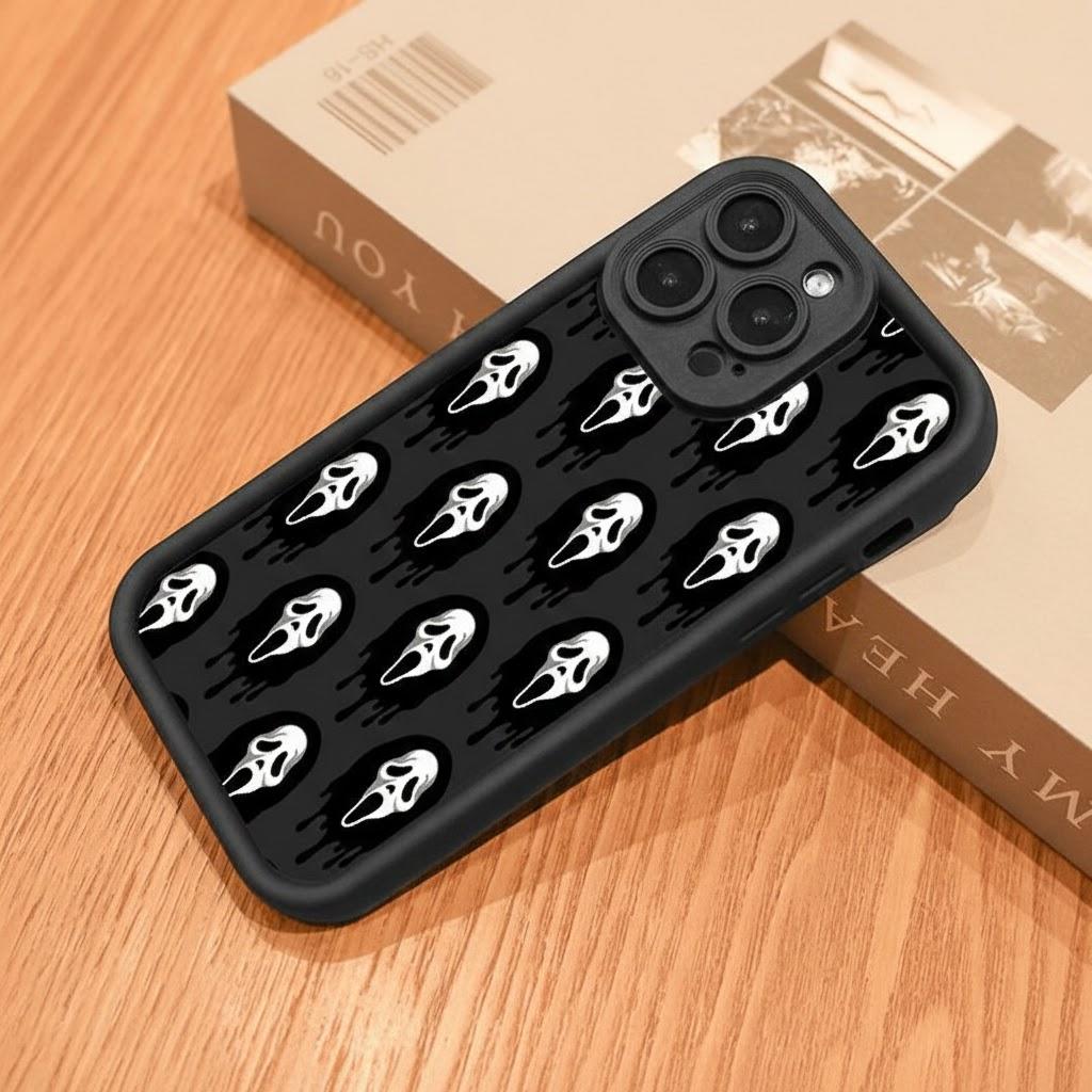 Scream Ghostface，Screams Blasting At You for iPhone17/17PROMAX/17PRO/16/15/14/13/12/GALAXYS21/S22/S23/S24 Celestial Eye Layered Phone Case simple and versatile Cool trend BOBOJT557002