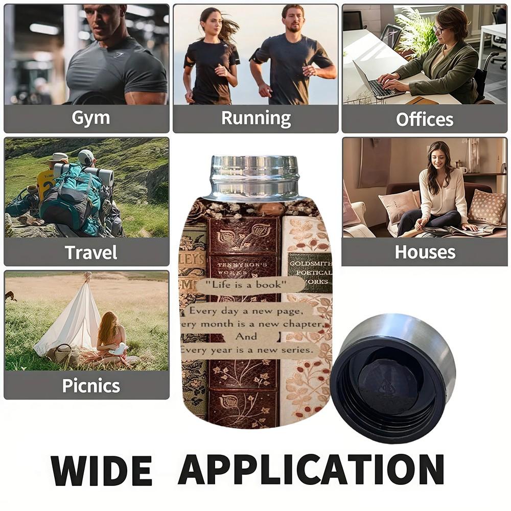 1pc 10.5oz Stainless Steel Insulated Cup, Leak-Proof Design, Perfect for Gyms, Outdoor Adventures, Sports Enthusiasts, Reusable Water Bottle