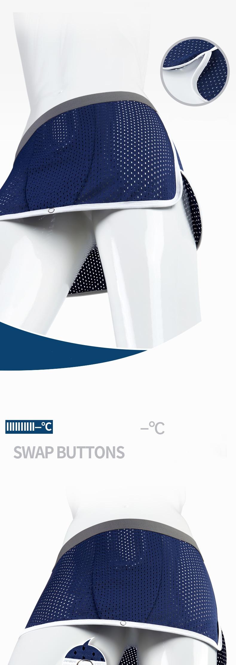 COOFANDY Patented Men's Underwear Roman Warrior Skirt-Pants U-Shaped Pouch Boxer Briefs Silk-like Breathable Underwear for Summer Comfort Unrestricted Sleep