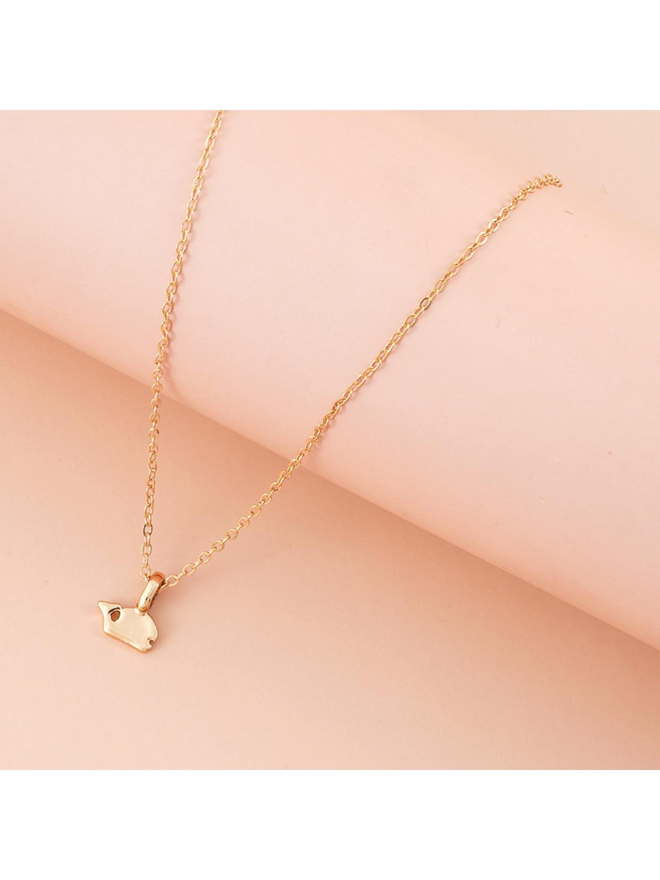 New Card Necklace Chain Pendant, Unique Small Fish Design, Fashionable Jewelry Accessory, Perfect Gift Idea