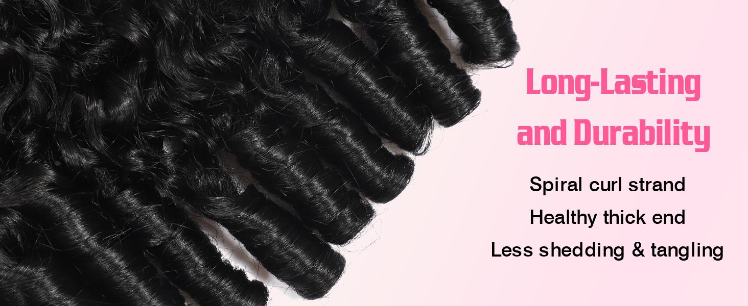 Burmese Curly Crochet Human Hair 20 Inch 120g Knotless Pre-Separated Feather Human Hair Crochet  3C4A Lightweight Reusable Remy Hair Extensions for Women Natural Black Color  deep wave bundles brazilian bulk raw human hair quick weave