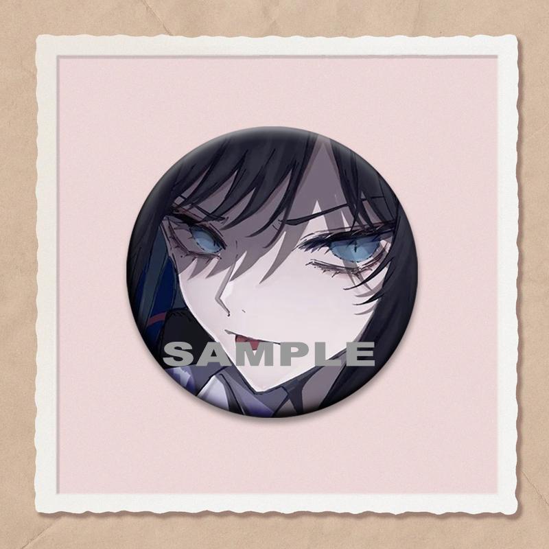 32/44/58mm Ado Kyogen X Uta Enamel Pins I Love Ado Vintage Anime Brooch Creative Badge for Hat Bag Decoration Fans Collect Gifts