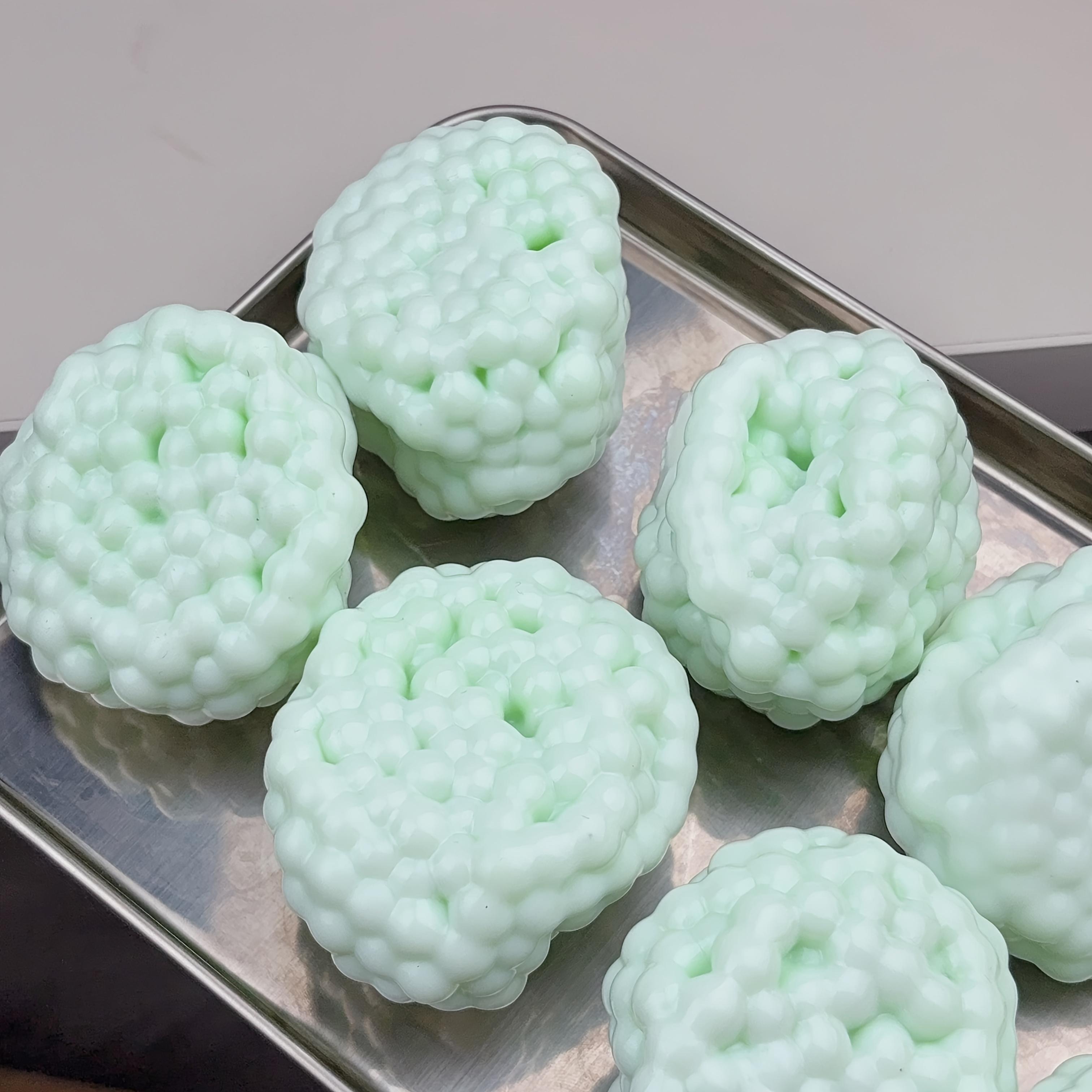 1PC double-layer handmade ice-skin ball, magical texture sand rolling ball toy, air-repellable handmade ball, a very nice toy suitable as an ideal  for children and adults, fidget toy, a great  for sharing Grape Crystal Mochi Set relaxation gift musical