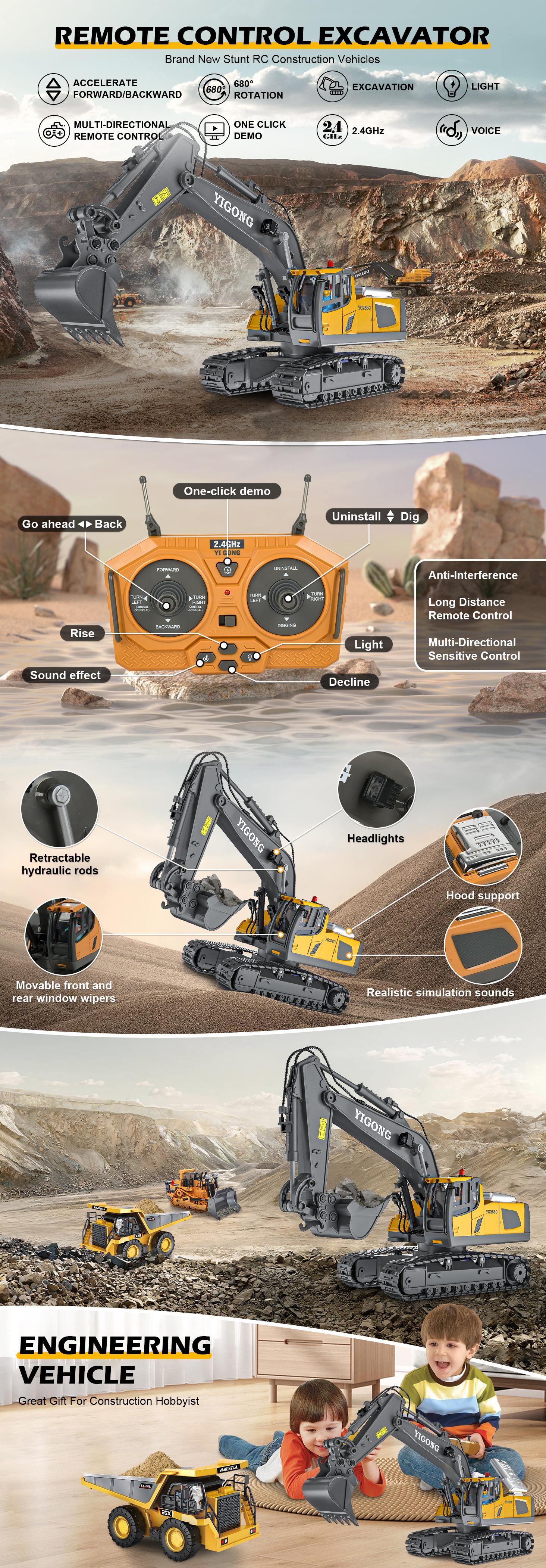 【Akeleo】Remote Control Car 1:20 Scale Children's Toy Remote Control Car（Special note: This product is not an all-metal item）,Halloween&Christmas gifts