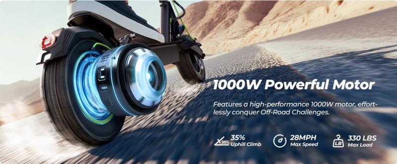 【Christmas Sales】 Long Range Electric Scooter for Adults, 1000W/750W/350W Motor, 28/21/18 MPH Max Speed, 37/35/25 Miles Long Range,  Foldable High-Speed Electric Scooter with APP,  with Dual Suspensions, Dual Braking