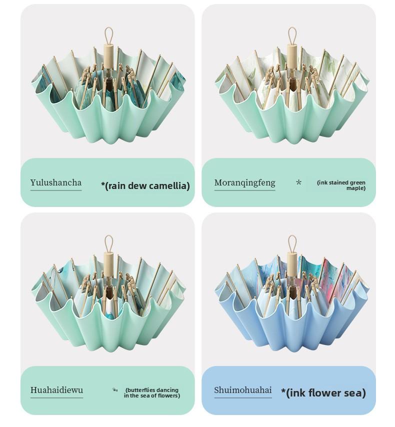 Mucat Umbrella Premium Umbrella UV Protection Sun Umbrella,Women's Sun Umbrella Folding Umbrella,2-in-1 Sun & Rain Umbrella