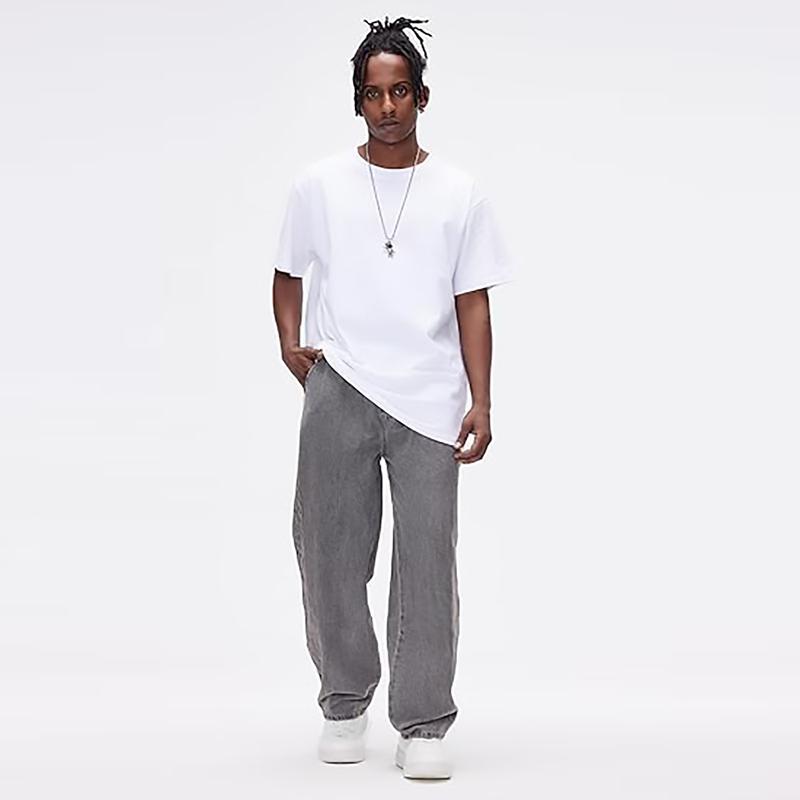 Men's Straight Leg Denim Pants Loose Fit Wide Leg Baggy Jeans Hip Hop Streetwear Trousers Men's Straight Leg Denim Pants Loose Fit Wide Leg Baggy Jeans Hip Hop Streetwear Trousers