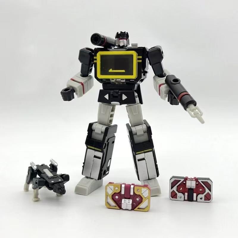 In Stock PT-04 Black Soundwave PT04B Transformation Tape G1 Mini Pocket War KO DX9 Action Figure Robot Toys christmas Kids Gift