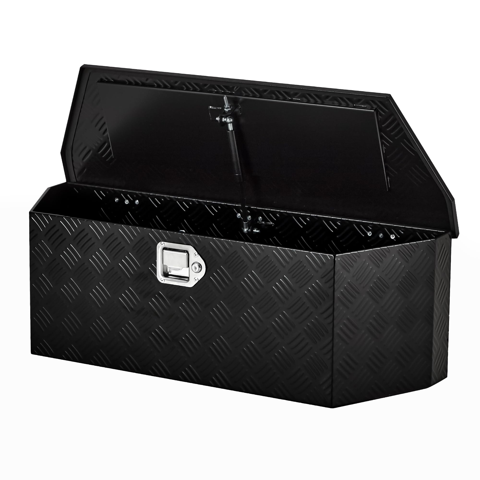 36'' Steel Trailer Tongue Box, 36"x12"x12" Heavy Duty Storage With Lock and Keys, Utility Truck Tool Box Storage Organizer, Tool Chest for Pickup Truck Bed, RV