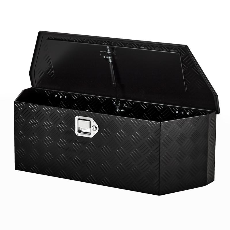 36'' Steel Trailer Tongue Box, 36"x12"x12" Heavy Duty Storage With Lock and Keys, Utility Truck Tool Box Storage Organizer, Tool Chest for Pickup Truck Bed, RV