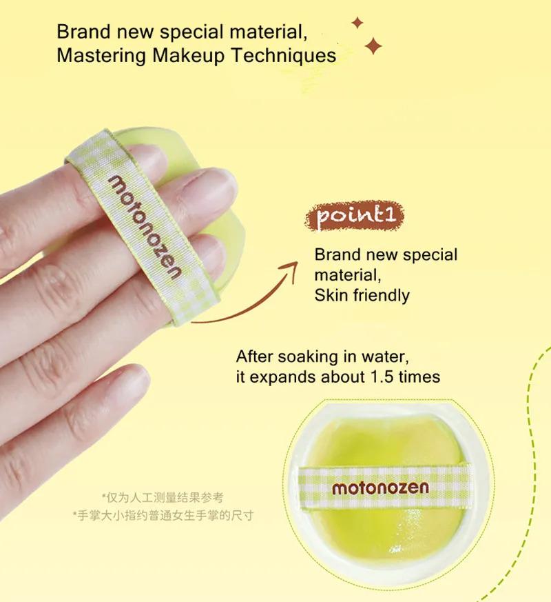 MOTONEOZEN 4pcs Makeup Blender Puffs Soft Smooth Powder Liquid Foundation Concealer Cosmetic Sponge Applicator Tool Dry Wet Use