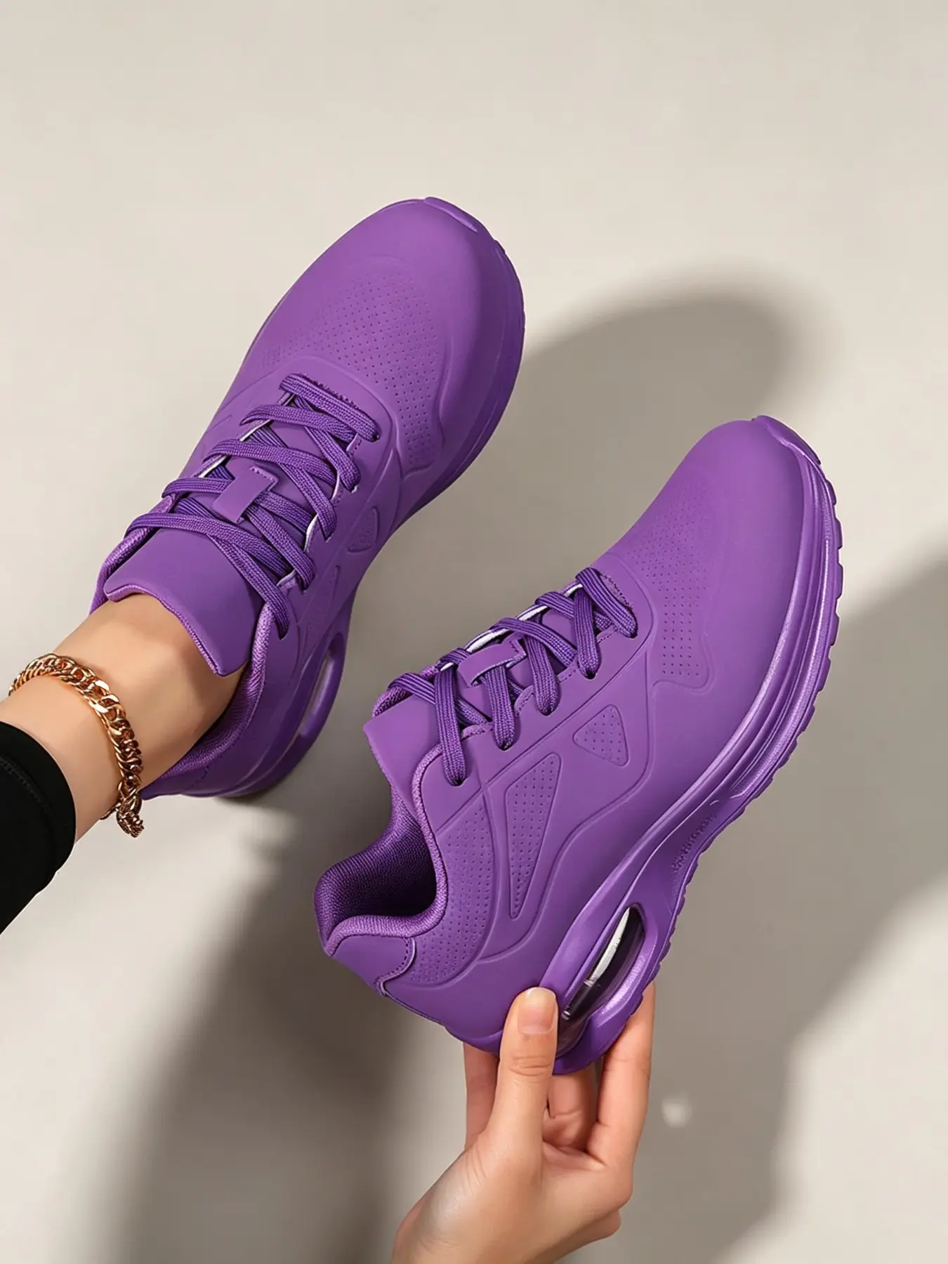 Women's Fashion Air Cushion Sneakers, Outdoor Casual Running Shoes, Multiple Colors Available, Breathable & Non-Slip, for Daily Wear