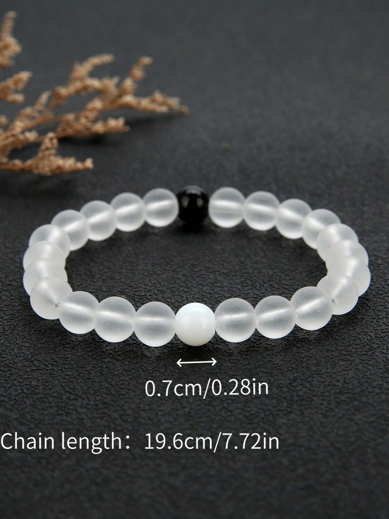 Women's Fashion Elegant Pearl Beaded Bracelet, Wedding Engagement Party Jewelry Gift, 1pcs Trendy Accessory for Women