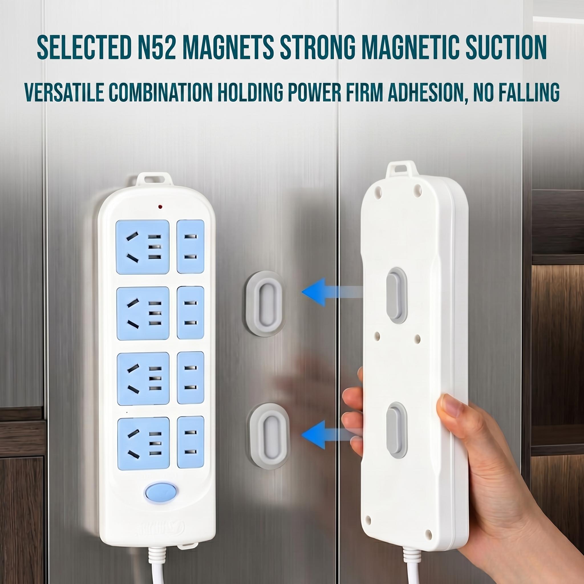2/4 Pack Magnetic Remote Control Holder – Upgraded Silicone Magnetic Wall Mount for TV, Fan & Air Conditioner Remotes – Self-Adhesive, No-Drill Remote Control Holder Wall Mount-YY1