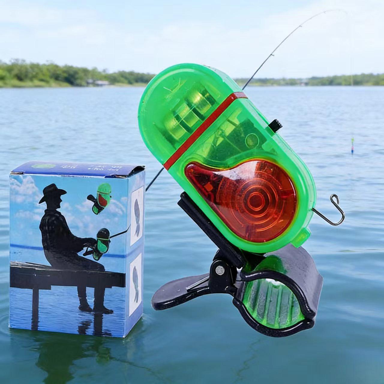 Flash Fishing Alarm for Sea Rods, High Sensitivity Automatic Sensor, Electronic Fish Hook Bell, Ideal for Anglers, Durable Design