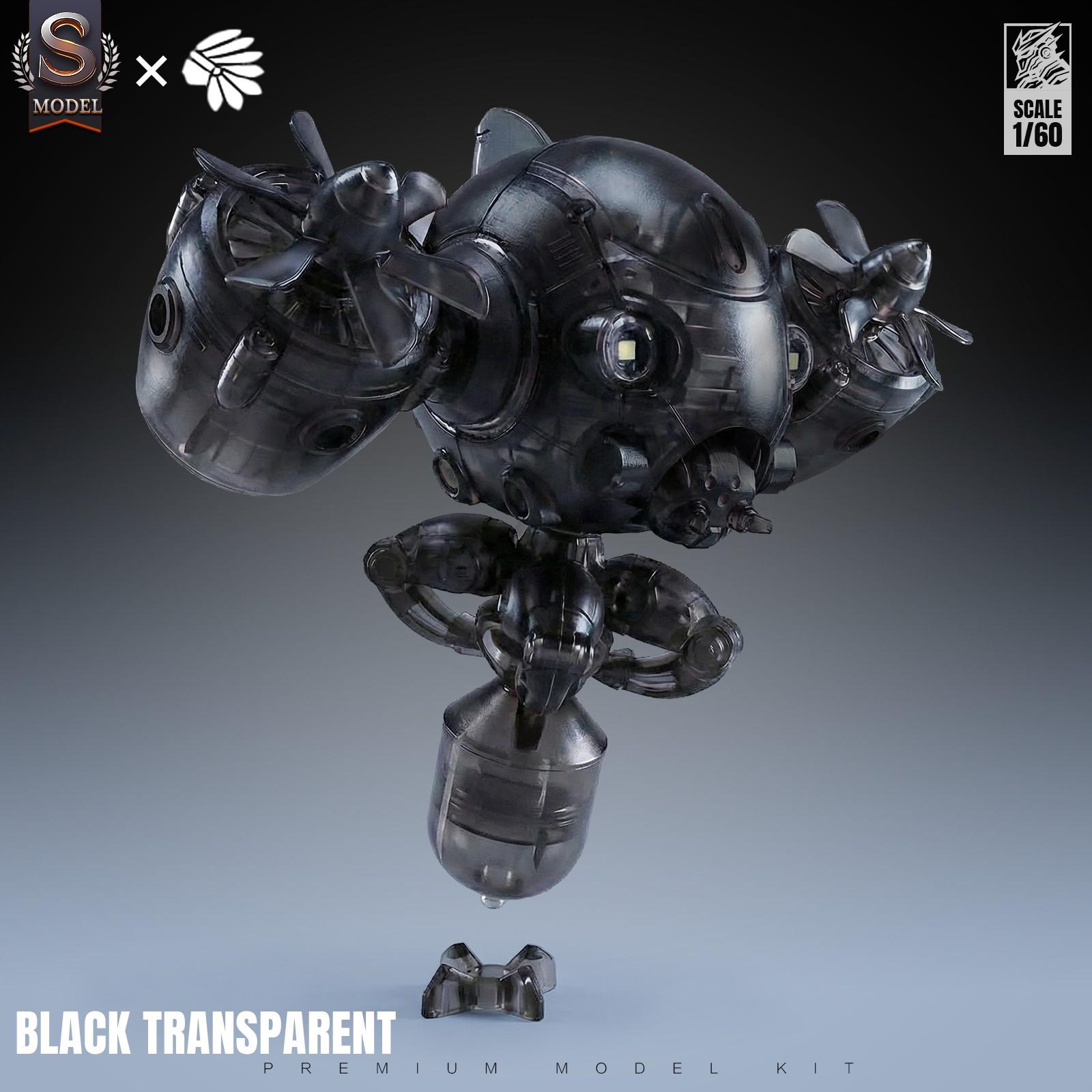 1/60 Scale Sci-Fi Mecha Assembly Model Set (3 Pieces), Paintable, Poseable, Openable, 3.75 Inches, Ideal for Desktop Display and Collection