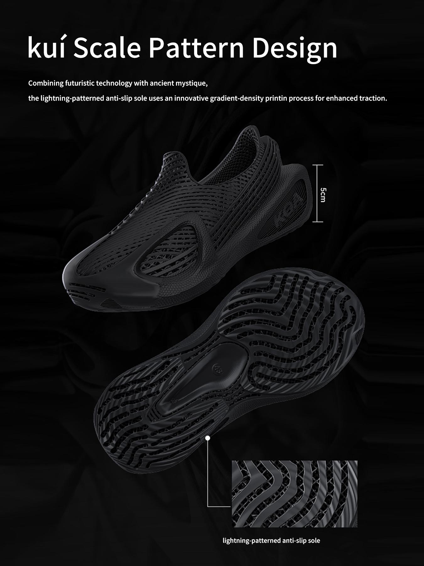 KOA 3D Printed Sneakers KUI2.0 – Futurism for Athletic Trendy Street Style, Casual & Urban Commuting, Shoe for Men & Women, Cut-Out Design, Fashionable Less-Than-Ankle Design, All-Season Wear, TPU Material Comfort