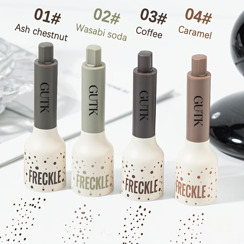 Waterproof Freckle Stamp Pen, 5-Point Natural Fake Freckles Makeup Pen, Quick-Dry & Smudge-Proof Long-Wear, Skin-Friendly Formula, Easy to Create Realistic Freckle Look, 4 Vibrant Shades for All Skin Tones
