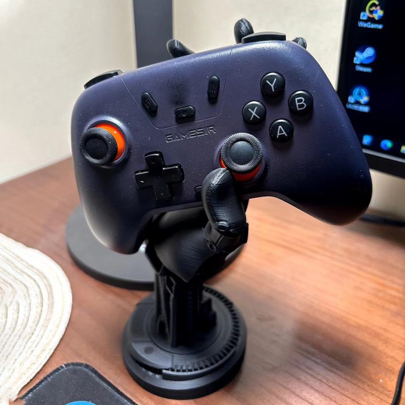 Cyberpunk 3D printing game controller bracket storage, adjustable ABS desk storage box, suitable for controller, game handle, Gaming controller, non-waterproof multi-function game accessory bracket, ideal back-to-school gift for game players