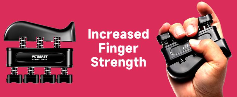 5 Pack FitBeast Funny Hand Grip Strengthener Workout Kit Forearm Grip Adjustable Resistance Hand Gripper, Finger Exerciser, Finger Stretcher, Grip Ring & Stress Relief Grip Ball for Athletes