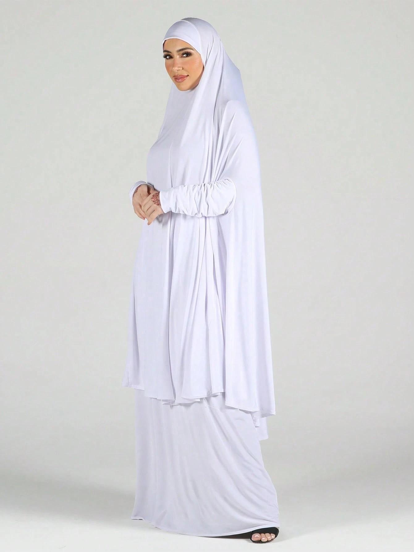 Women's Chiffon Beach Scarf, Versatile Arabic Casual Headscarf, Sun Protection Accessory for Abaya, Daily Use, All Seasons, Modesty