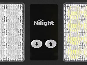 Nilight Blue White 48LED Visor Strobe Lights Interior Windshield Lights Super Bright LED Strobe Lights