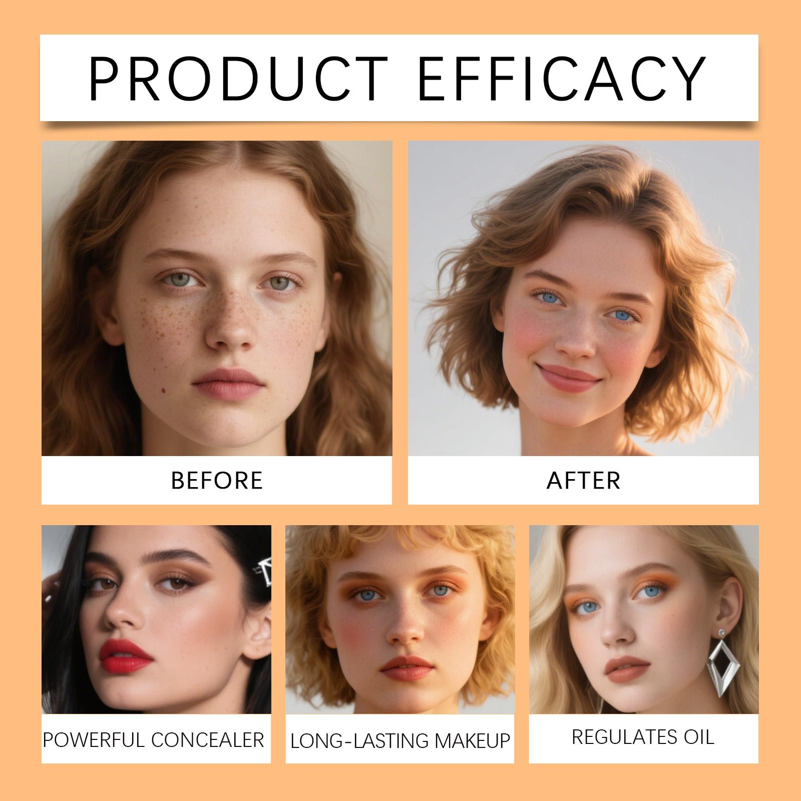 Moisturizing Concealer Cushion (Dark Skin Tone) Light And Transparent Makeup Natural And Smooth Base Makeup Velvet Texture Moisturizing Concealer Cushion