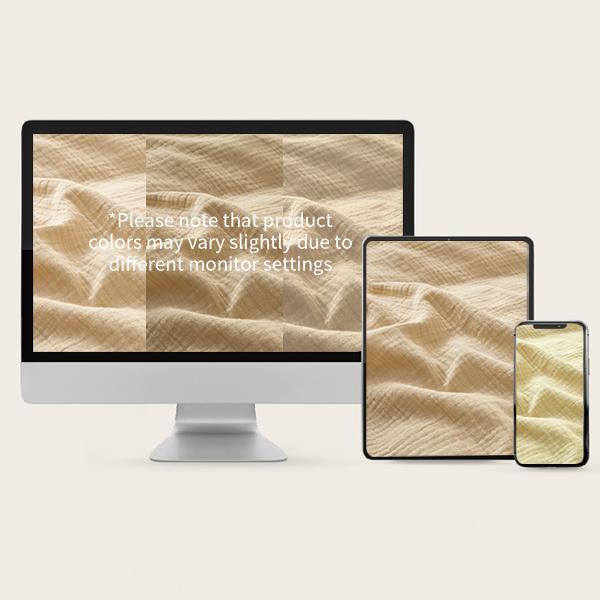 Bedlifes Muslin Duvet Cover Set- 100% Organic Cotton, Soft Textured Gauze Weave Comforter Cover for Breathable All-Season with Zipper Closure - 3 Piece Set