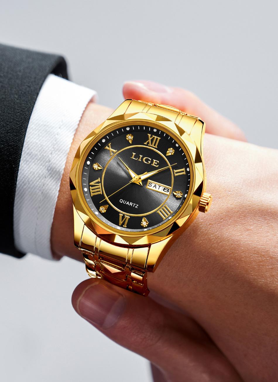 Light luxury men's watches, high-end men's quartz watches, business casual watches