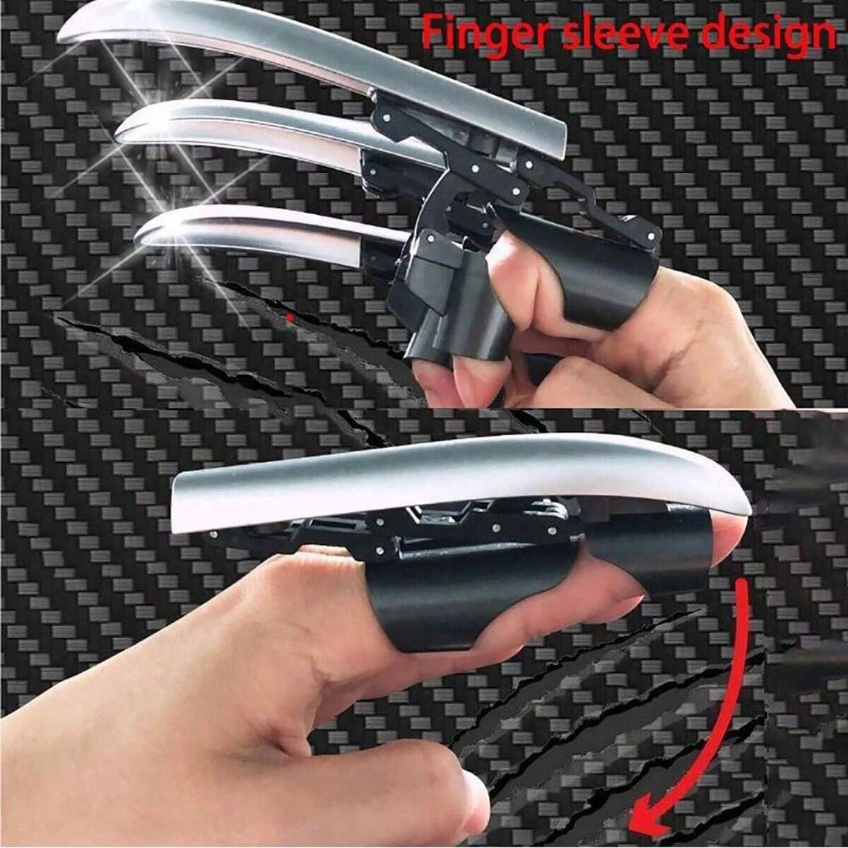 Mechanical Wolf Claw Costume Prop, Retractable and Foldable, Flexible Knuckles, Ghost Hand Claw Decoration, Escape Room Role-Play Accessory