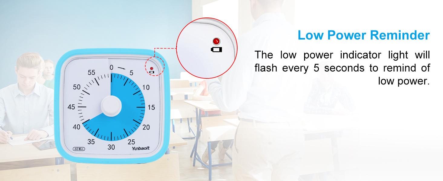 【mothersdaygift】Yunbaoit 60-Minute Visual Timer with Protective Case Silent Timer for All Ages & Abilities Low Power Indicator Light for Classroom Kitchen Office Thanksgiving Cooking Utensils Set