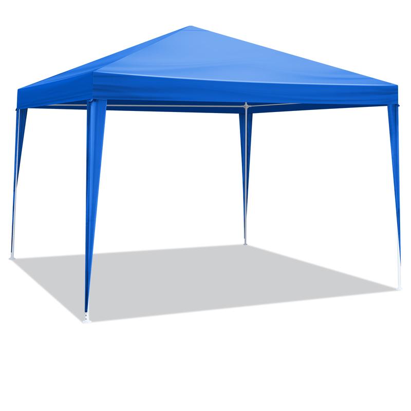 10'x10' Gazebo Waterproof Outdoor Canopy Patio Tent Party Tent for Wedding BBQ Cater, Blue 10'x10' Gazebo Waterproof Outdoor Canopy Patio Tent Party Tent for Wedding BBQ Cater, Blue