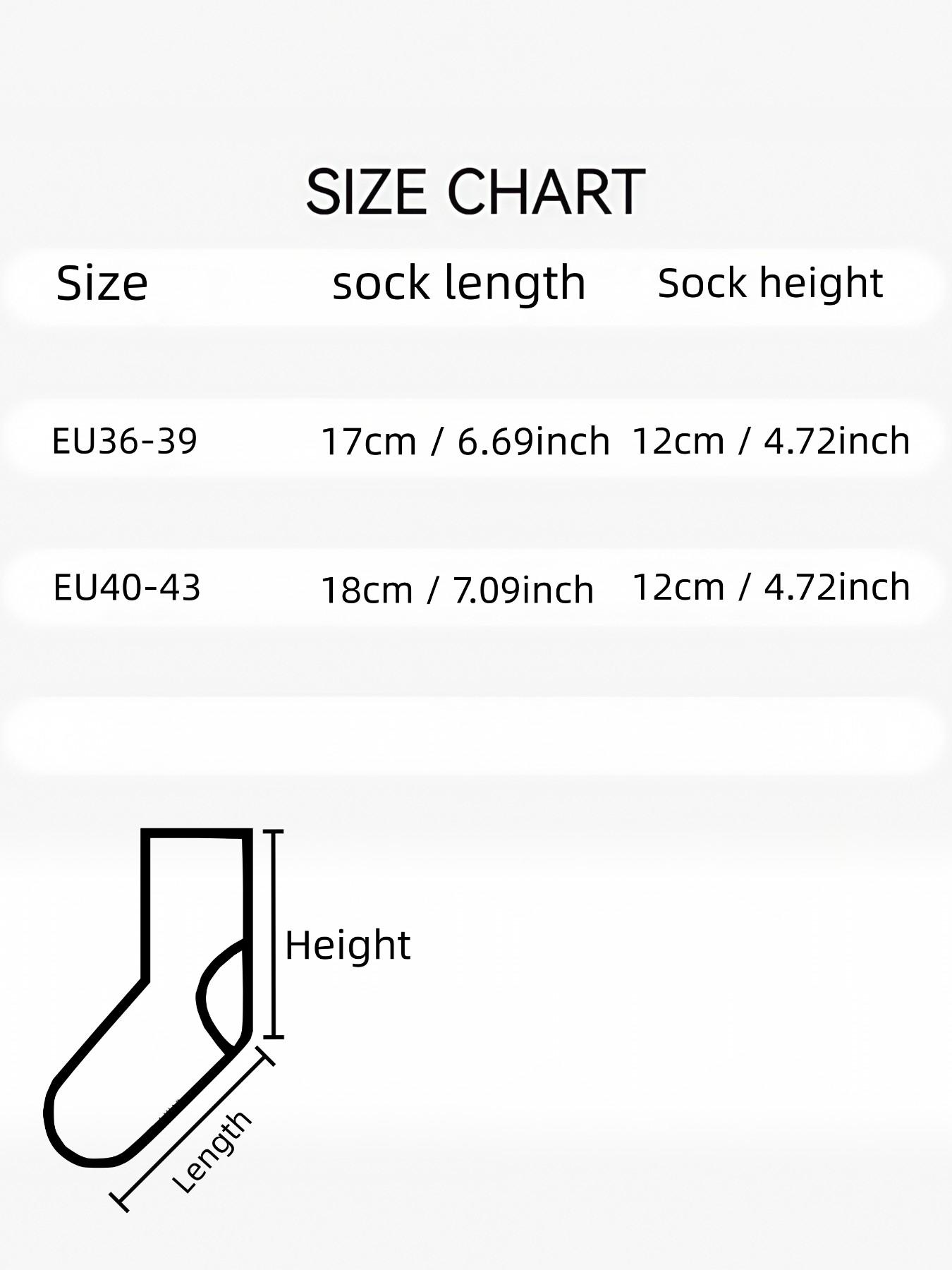 5 Pairs Heart Design Women's Mid-Calf Crew Socks, Casual Fashion Sport Wear, Slim-Fitting All-Season Socks for Daily Use