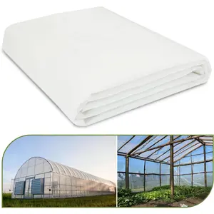 Greenhouse Plastic Sheeting, 12 x 25ft 6 mil Clear Greenhouse Film, UV Resistant Plastic Sheeting Heavy Duty, Polyethylene Green House Plastic Cover for Farms, Garden, Agriculture