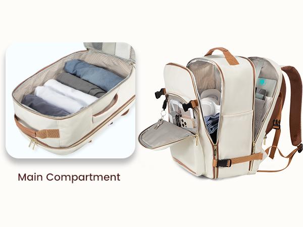 LOVEVOOK Colorblock Carry-On Travel Backpack with 3 Packing Cubes and Laptop Compartment - Personal Item,TSA-Friendly, Airline Approved Travel Bag for Hiking, Overnight, Weekend,Gift for Valentine's Day LOVEVOOK Colorblock Carry-On Travel Backpack with 3 Packing Cubes and Laptop Compartment - Personal Item,TSA-Friendly, Airline Approved Travel Bag for Hiking, Overnight, Weekend,Gift for Valentine's Day