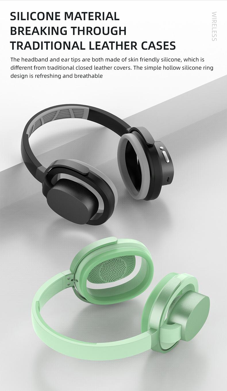PAXA ZW-083 Headset Bluetooth Headphones，Hollow Earphone Design,Outstanding Acoustic Performance Balance Technology,  Low-Latency Sound Image Synchronization, Bluetooth 5.4 Stable Version, 30-Hour Battery Life, Suitable For Work Or Outdoor Activities.