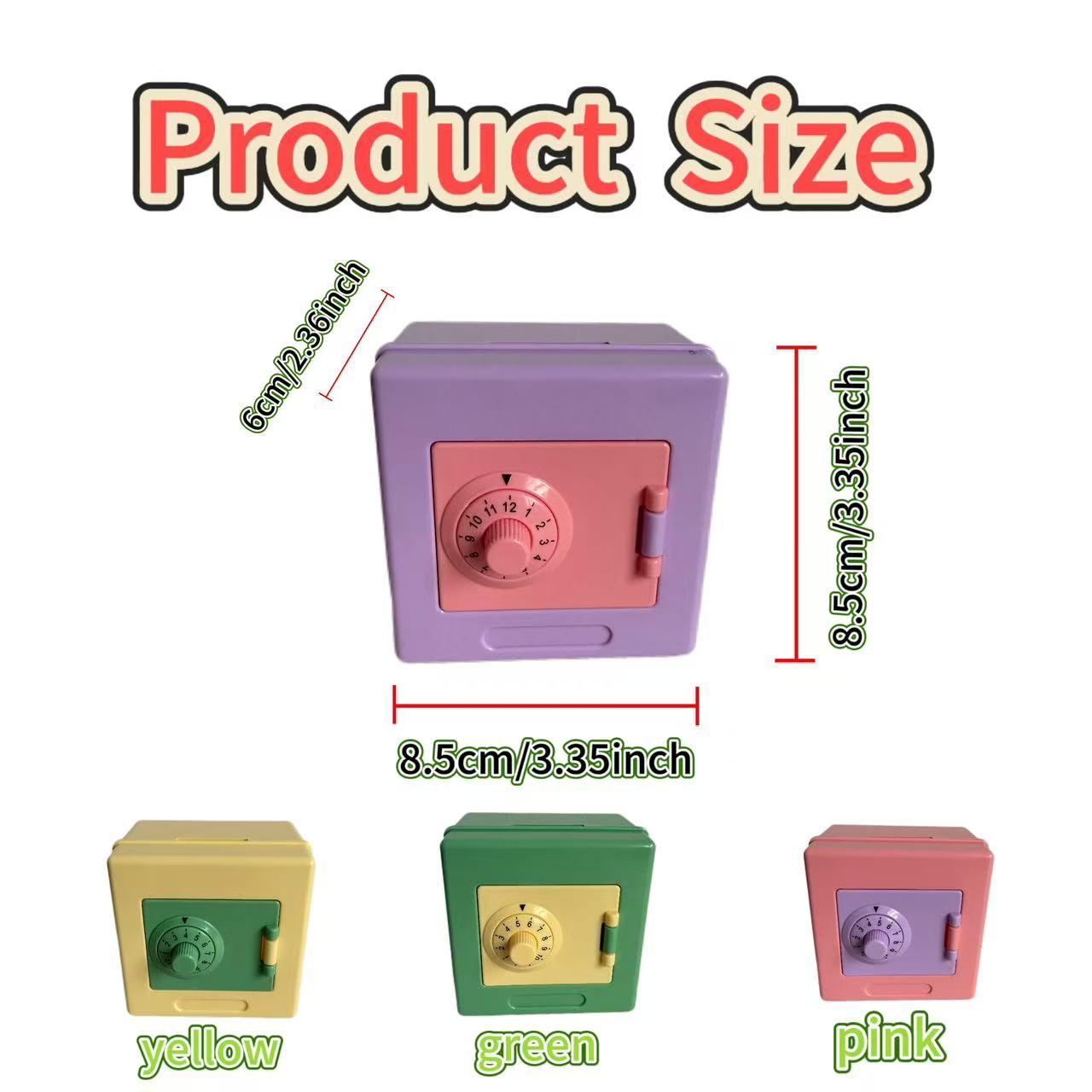 1pcsChildren's ATM piggy bank, suitable for boys and girls, mini electronic bank with password lock, safe coin bank for boys and girls, children's cash savings box, great children's gift toy bank