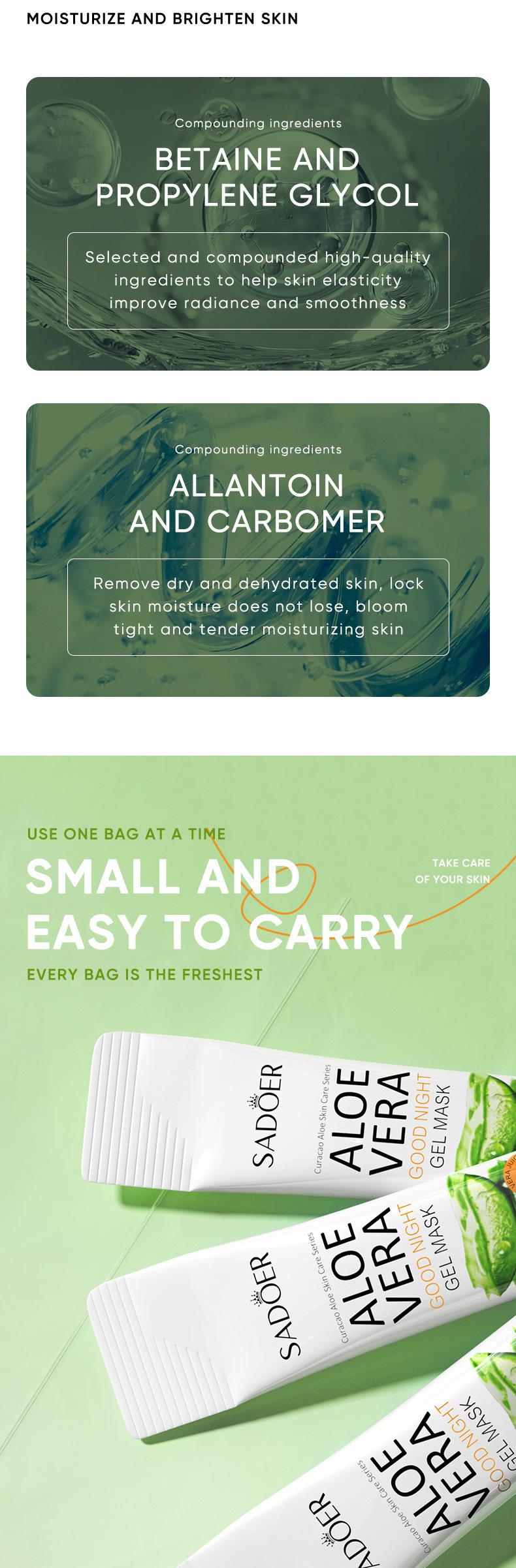 Value Pack Aloe VC Niacinamide Sleeping Mask | Portable Night Moisturizer