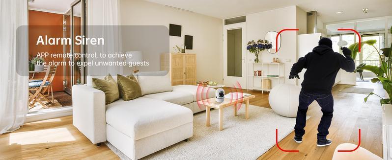 2MP/3MP Smart AI Camera,WiFi Pan-Tilt Security Camera with Human Detection, Wired,2-Way Audio, IR Night Vision, IP64, Cloud/TF Storage, White 2MP/3MP Smart AI Camera,WiFi Pan-Tilt Security Camera with Human Detection, Wired,2-Way Audio, IR Night Vision, IP64, Cloud/TF Storage, White