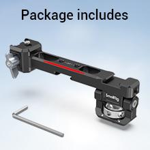 SMALLRIG Adjustable Camera Monitor Mount with Quick Release NATO Clamp, Cold Shoe Mount, Anti-Twist Design for DJI RS 2 / RSC 2 / RS 3 / RS 3 Pro/RS 3 Mini - 3026B