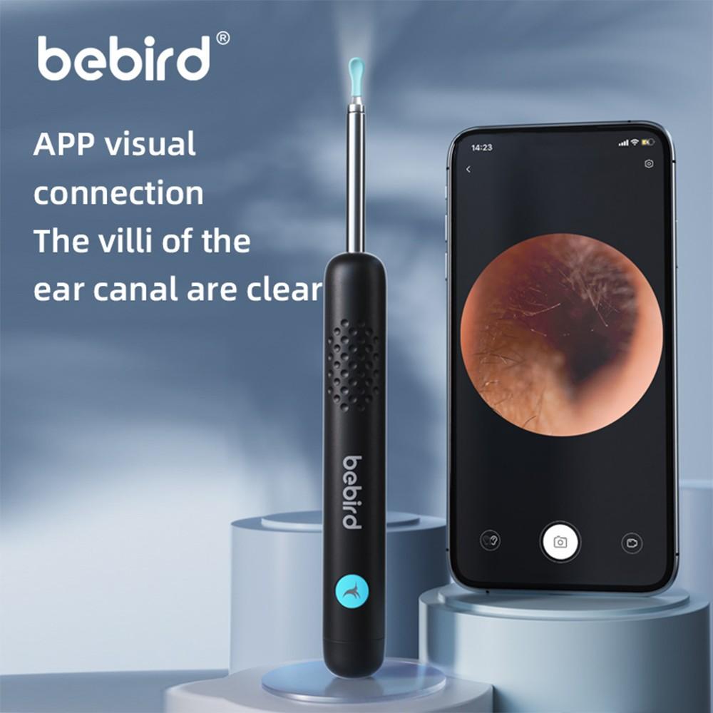 BEBIRD R1+ Wax Removal Tool for Ear - Spade Ear Canal Cleaner with Camera 1080P Earscope, Wax Remove Ear Picker, Camera with 6LED Light