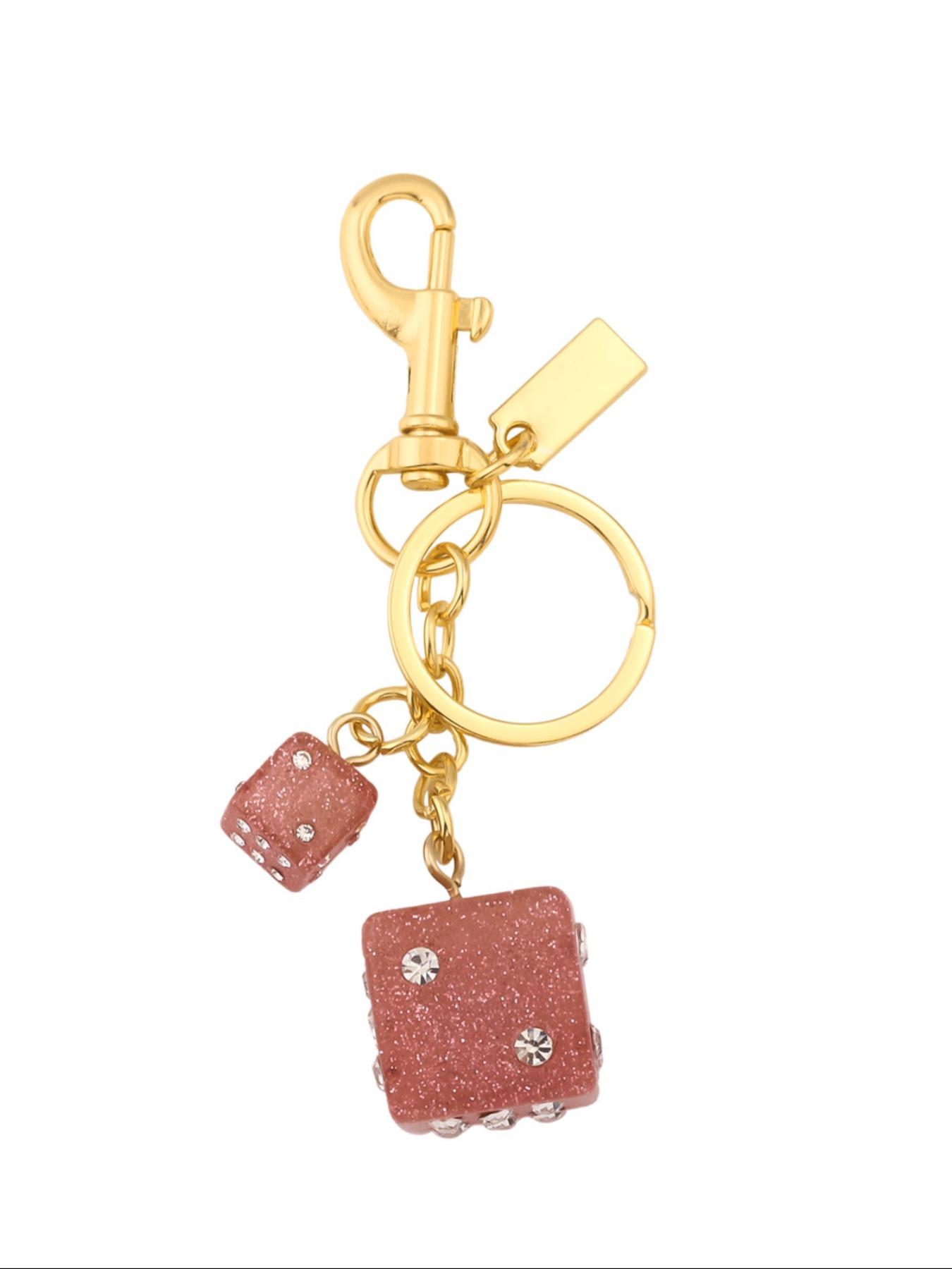 Cute Dice Design Keychain, Fashionable Bag Purse Charm Keychain for Women, Trendy All-match & Exquisite Keychain for Birthday Gift, Keychain for Bags